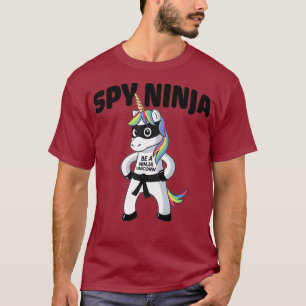 Funny Spy Gaming Ninjas Game Unicorn Ninja Boy T-Shirt