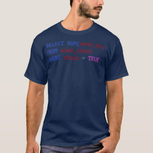 Funny SQL s CoderProgrammerProgramming  T-Shirt