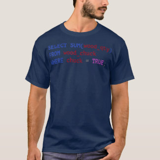 Funny SQL s CoderProgrammerProgramming  T-Shirt