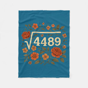 Funny Square Root 4489 67 Funny Meme Saying 6 7 Ma Fleece Blanket