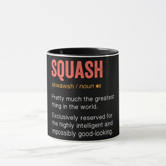 Funny Squash Definition Mug (Center)