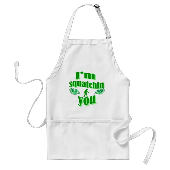 Funny squatching standard apron (Front)
