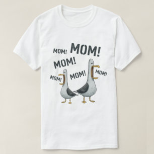 Funny Squawking Seagull Motherhood Humour T-Shirt