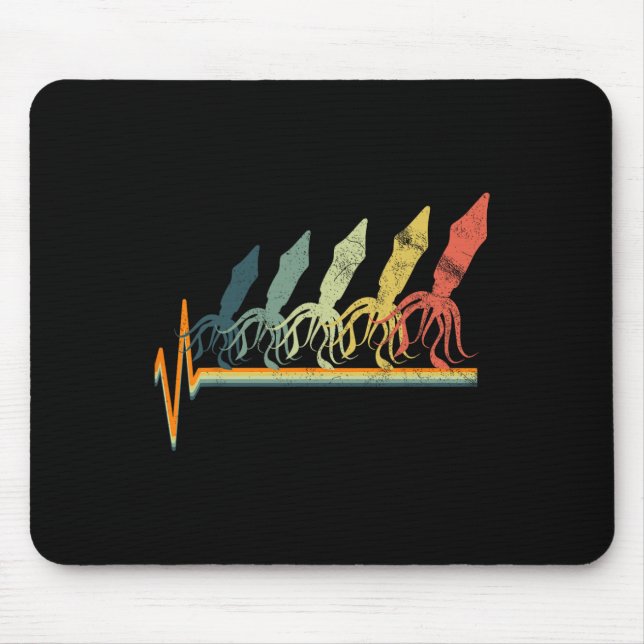 Funny Squid Marine Biology Biologist  Mouse Mat (Front)