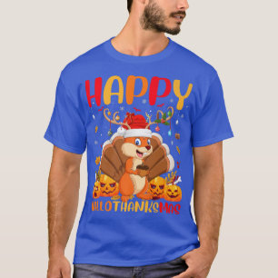 Funny Squirrel Animal Lover Happy Squirrel HelloTh T-Shirt