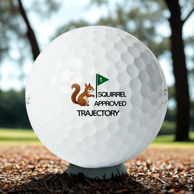 Funny Squirrel Approved  Golf Balls (Creator Uploaded)