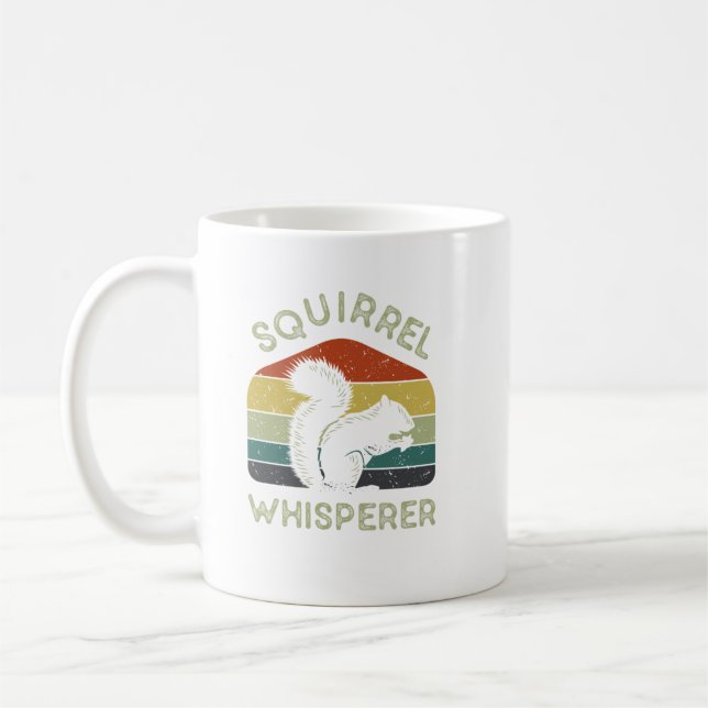 Funny Squirrel Art Pet Squirrel Lover. Perfect for Coffee Mug (Left)