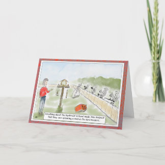 Funny Squirrel  Cartoon Birthday Greeting Card