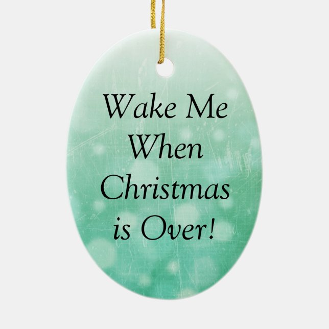 Funny Squirrel Christmas Ornament (Back)