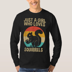Funny Squirrel Designs For Girls Women Mum Chipmun T-Shirt