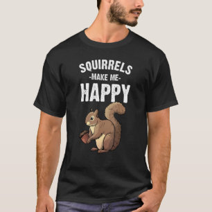 Funny Squirrel Designs For Men Women Kids Chipmunk T-Shirt
