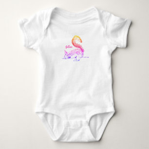 Funny squirrel digging pastel colours custom name baby bodysuit