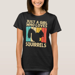 Funny Squirrel For Girls Kids Squirrel Chipmunk 80 T-Shirt