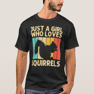 Funny Squirrel For Girls Kids Squirrel Chipmunk 80 T-Shirt