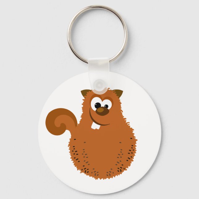 Funny Squirrel Keychain (Front)