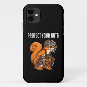 Funny Squirrel Lover Baseball Catcher Gift Boys Gi iPhone 11 Case
