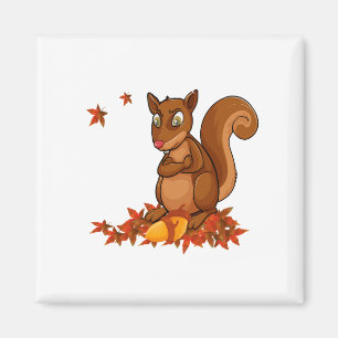 Funny Squirrel Nuts Mens Animal Wildlife Humor Magnet