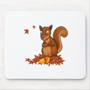 Funny Squirrel Nuts Mens Animal Wildlife Humor Mouse Mat