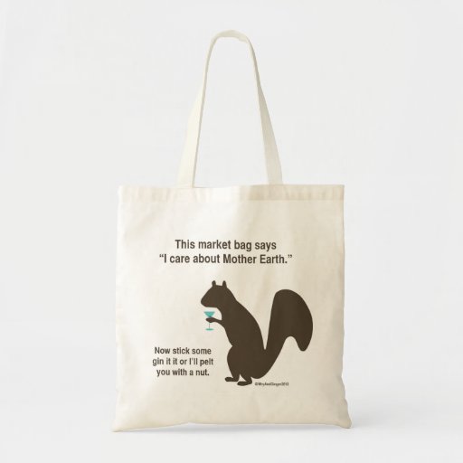 Image of Funny squirrel shopping bag