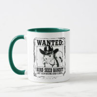 Funny Squirrel Wanted Poster | Bird Seed Bandit Co