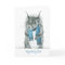 Funny Squirrel Wearing Blue Scarf Greeting Card