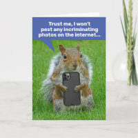 Funny Squirrel With Cell Phone Taking Pics