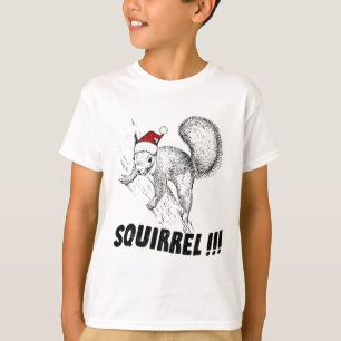 Funny Squirrel With Hat Christmas Vacation Old Fas T-Shirt