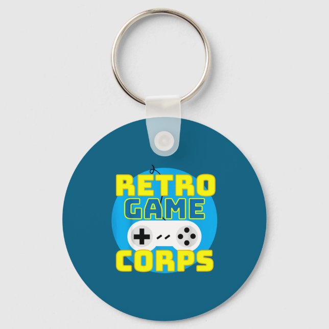 Funny Srt Game Lover Quote Retro Game Corps Basic  Key Ring (Front)