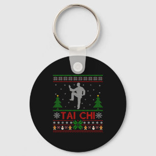 Funny Srts Lover Santa Ugly Tai Chi Christmas  Key Ring