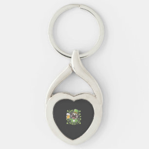 Funny St. Patrick�s Day Pug with Beer Mug Key Ring