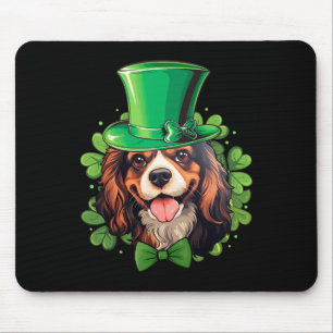 Funny St Patricks Cavalier King Charles Spaniel Mouse Mat