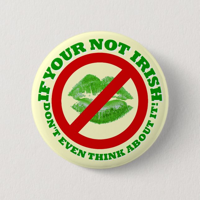 Funny  St Patrick's day 6 Cm Round Badge (Front)
