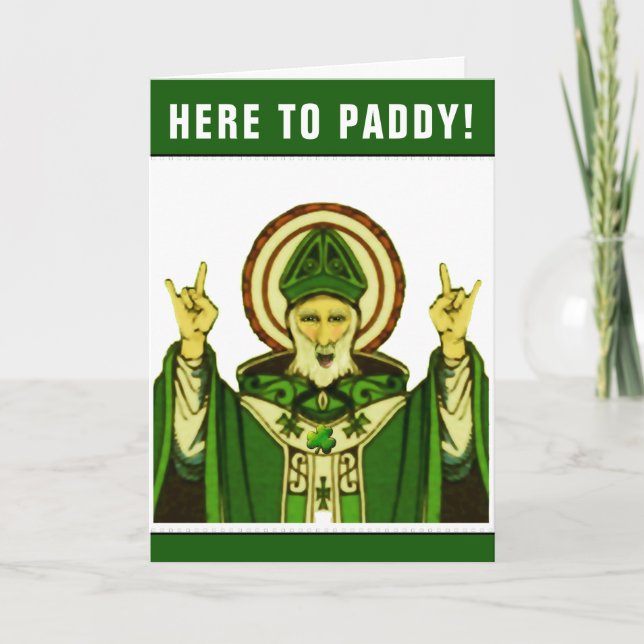 Funny St. Patrick's Day Birthday Card (Front)