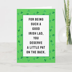 Funny St. Patrick's Day Card