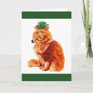 Funny St. Patricks Day Cat Card