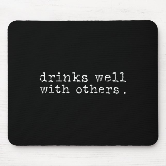 Funny St Patricks Day Drinking  Mouse Mat (Front)