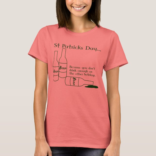 Funny St Patrick's Day Drinking Shirt (Front)