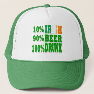 Funny St Patrick's day drinking Trucker Hat
