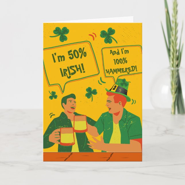 Funny St Patricks Day for Friend Favourite Bud Car Card (Front)