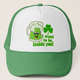 Funny St Patricks Day Green Beer Trucker Hat