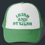Funny St Patricks Day Irish And Stylish Group Trucker Hat<br><div class="desc">Inject some Irish humour into your St. Patrick's Day festivities with our witty t-shirt collection! Embrace the Irish charm with clever sayings and simple typography that stand out in any crowd. Perfect for groups, these tees radiate cheeky charm and evoke smiles at every turn. Grab your dose of green giggles...</div>