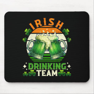 Funny St Patricks Day Irish Beer Drinking Team Ire Mouse Mat