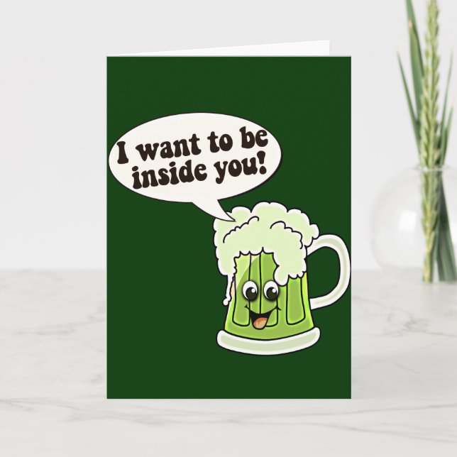 Funny St Patricks Day Irish Card (Front)
