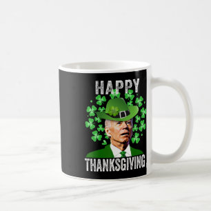 Funny St. Patricks Day Joe Biden Confused Happy Th Coffee Mug