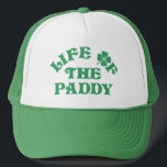 Funny St Patricks Day Life Of The Paddy Group Trucker Hat<br><div class="desc">Inject some Irish humour into your St. Patrick's Day festivities with our witty t-shirt collection! Embrace the Irish charm with clever sayings and simple typography that stand out in any crowd. Perfect for groups, these tees radiate cheeky charm and evoke smiles at every turn. Grab your dose of green giggles...</div>