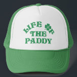 Funny St Patricks Day Life Of The Paddy Group Trucker Hat<br><div class="desc">Inject some Irish humour into your St. Patrick's Day festivities with our witty t-shirt collection! Embrace the Irish charm with clever sayings and simple typography that stand out in any crowd. Perfect for groups, these tees radiate cheeky charm and evoke smiles at every turn. Grab your dose of green giggles...</div>