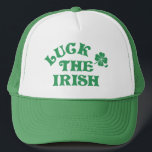 Funny St Patricks Day Luck O' The Irish Group Trucker Hat<br><div class="desc">Inject some Irish humour into your St. Patrick's Day festivities with our witty t-shirt collection! Embrace the Irish charm with clever sayings and simple typography that stand out in any crowd. Perfect for groups, these tees radiate cheeky charm and evoke smiles at every turn. Grab your dose of green giggles...</div>