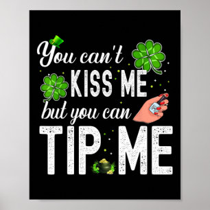 Funny St Patricks Day Nail Tech Waitress Waiter Ti Poster