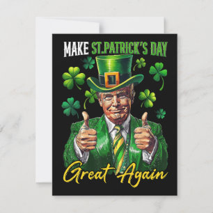 Funny St Patricks Day Parody  Holiday Card