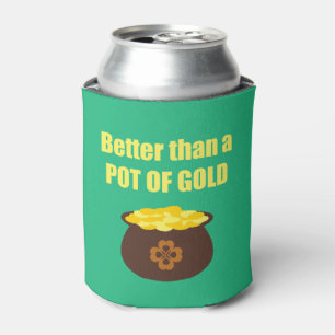 Funny St. Patrick's Day Pot of Gold Can Cooler